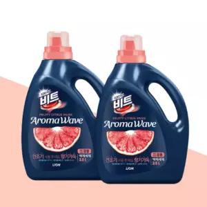 비트 아로마웨이브 세탁세제 시트러스 3L 2개 액체 대용량 세트