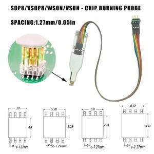 Sop8 Wson 칩용 1PCS 다운로드 레코딩 프로브 스프링 니들 옵션 SOP8-150mil/SOP8-208mi/WSON-6x5/WSON-8x6