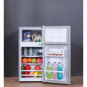 소형빈티지 자취냉장고 레트로미니냉장고 원룸 128 실버양문 400x390x670 절전
