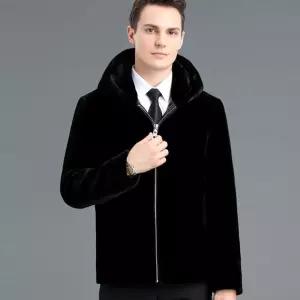 샤오원샵 남성 캐주얼 밍크전체코트밍크털 가죽헤닝밍크 점퍼 키작남 항공 밍크코트밍크풀카 꾹1