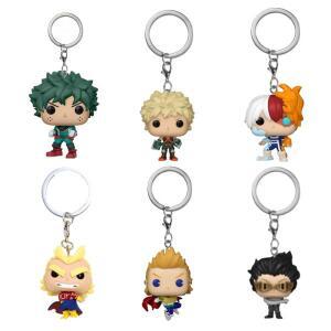 포켓 일본 애니메이션 바쿠고 데쿠 에라슈헤드 미리오 토가타 올마이트 쇼토 토도로키 피규어 모델 키체인