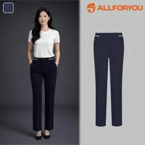 올포유 슬랙스 바지 팬츠 밴드 스판 봄 가을 여성