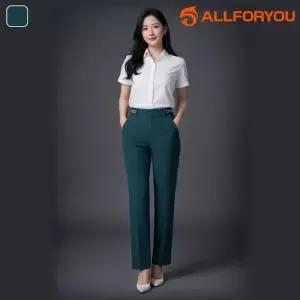 올포유 슬랙스 바지 팬츠 밴드 스판 봄 가을 여자