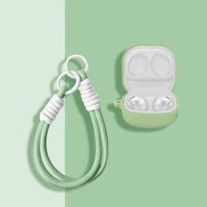 삼성 갤럭시 버즈2 프로/라이브/프로/FE/코어 케이스용 패션 로프 이어폰 케이스 실리콘 이어폰 케이스 액