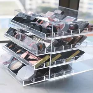 아크릴 아이섀도우 서랍장 화장품 블러셔 트레이 색조 수납함 메이크업 서랍 선반