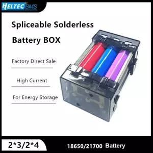 DIY 스플라이서블 솔더리스 배터리 박스 18650/21700 홀더  에너지 저장 키트 고전류 12V 24V 48V 1 세트