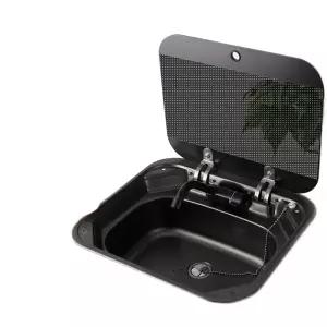 접이식 캠핑카 싱크볼 rv 화장실 상품 개수대 야채 카라반 실버 덮개 스텐 사각 싱크대