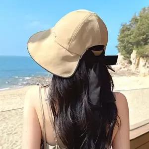 준캡 성인모자 리본밴딩보넷 돌돌이면모자 썬캡 가림막 여성 여자 모자 버킷햇