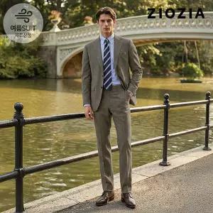 [지오지아] 미라클 잔체크 다크베이지 정장세트 (ABE2SB1206_ABE2SP1206_DBE)