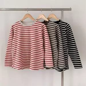 [다잇템][다잇템] 여성 코튼 단가라 빅사이즈 FUR안감 에이라인 주머니 티셔