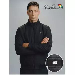 정품발송 아놀드파마 프리미엄 베이직 솔리드 패딩 자켓 블랙 385980