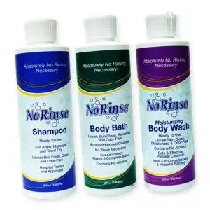 미제 간병 헹구지않는 목욕 노린스 체취 샴푸 바디워시 바디바스 236ml