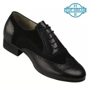 탑드림 남성 탱고화 Tango771 (검정 가죽+세무) 라틴 모던 웰빙 째즈 살사 라인
