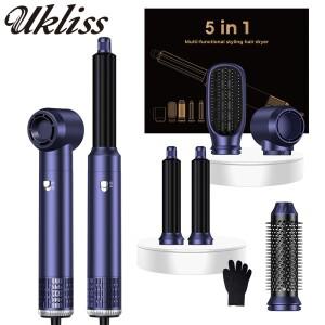 헤어드라이기 드라이어 차이슨 미용실 가정용 여행용 저소음 UKLISS 헤어 드라이어 5 in 1 다기능 전기 빗