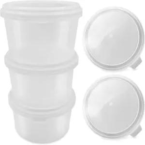 뚜껑이 있는 하와이안 빙수용 빙수 몰드 3팩. 재사용 가능한 BPA 프리 컵으로 재미있는 스노우 콘 간식을