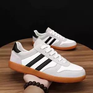 레더 세무 레트로 검솔 남성 단화 스니커즈