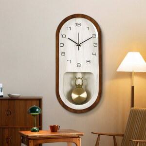 빈티지 미니멀리스트 괘종시계 레트로 패션 체리나무 리스트 로마 시간알림 12인치 02