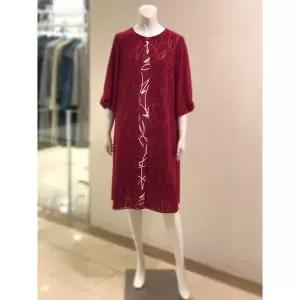 [하프클럽/벨리시앙]벨리시앙 세이브존01 프린팅 쉬폰 레이어드 원피스 OP3212