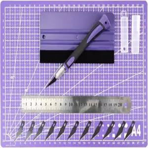 EHDIS Exacto 나이프 세트 유틸리티 공예 정밀 취미 도구 커팅 매트 6인치 비닐 스퀴지 스틸 자 재봉