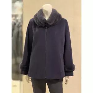 [하프클럽/벨리시앙]벨리시앙 세이브존01 밍크 포인트 울 알파카 코트(2color) HC4405