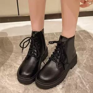 볼드솔 레더 여성 하이 빅사이즈 워커