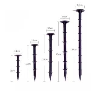 농업용 플라스틱 못 고정핀 클립 비닐 100개 과수원