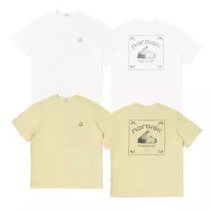 [백화점 홈쇼핑 정품] 노르디스크 유니 텐트 그래픽 백 반팔 티셔츠 OUM24239 2Color