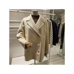 [하프클럽/데스틸]  D2543CT01 카라넥골드버튼포인트하프코트