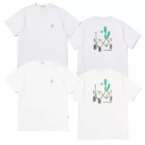 [백화점 홈쇼핑 정품] 노르디스크 유니 페인팅 폴라베어 백 반팔 티셔츠 OUM24236 2Color