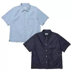 [백화점 홈쇼핑 정품] 노르디스크 남성 데님 반팔 셔츠 OMM24413 2Color