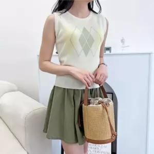 2L-CBB 1086 여자아가일썸머니트조끼