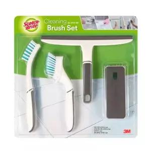 스카치 브라이트 청소용 브러쉬 4종세트 틈새 줄눈 변기 타일 유리