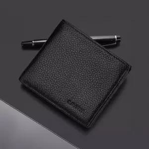 중지갑 40대 남자 반지갑 비건레더 중년선물 지퍼있는 2컬러 남성반지갑 남자지갑반지갑