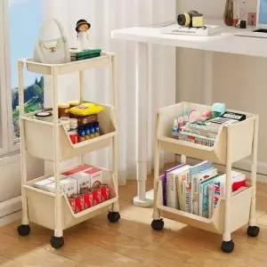 [생활] 수납트롤리 이동식트롤리 이동선반 이동트레이 트롤리