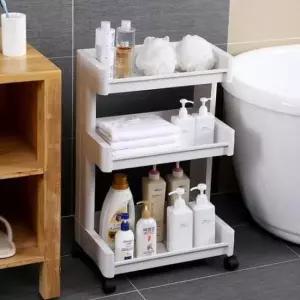 [생활] 트롤리 이동 추천 3단 심플 꾸안꾸 욕실 수납선반