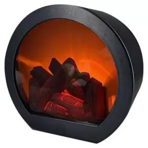 [Deco] 장작불 무드등 원형 인테리어 조명 USB 건전지 겸용