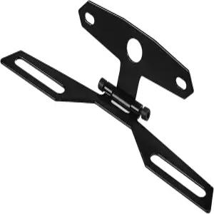 Wevdn 1 PCS 오토바이 번호판 브래킷 조절 가능한 접이식 테일 라이트 마운트 홀더 스쿠터 ATV 더트