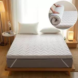 [무료배송] 침대 바닥 토퍼 매트리스 패드 접이식 퀸 더블 매트