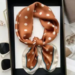 패션 데일리 부드러운 사각 편안한 스카프 도트 스카프 쁘띠스카프 데일리스카프