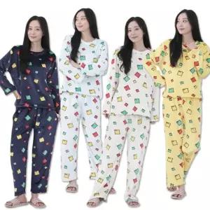 여성잠옷 누더기 밍크 상하세트 기모 잠옷 겨울 파자마 실내복 홈웨어 내복 긴팔 성인 주니어 캐릭터