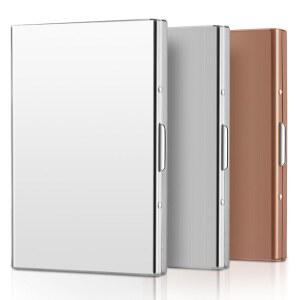 그런 다음 남성용 6 금속 프로텍터 RFID 스틸 신용 미러 3Pcs 케이스 홀더 ID 지갑 Nextshop 로즈 골드 차단 카드 스테인리스 슬롯이 실버