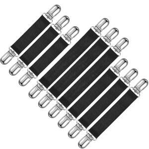 Syhood 12피스 신축성 조절 가능한 여성용 부츠 스트랩 팬티 스터럽 여성 및 남성용 바지용 클립