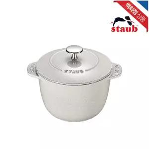 [롯데백화점]스타우브 라이스 꼬꼬떼 무쇠 주물냄비 16cm 화이트 트러플 (ST17216107)