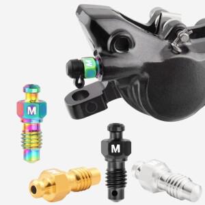 티타늄 스틸 디스크 브레이크 배기 볼트 더스트 캡 자전거 오일링 및 블리딩 스크류 녹 방지 경량