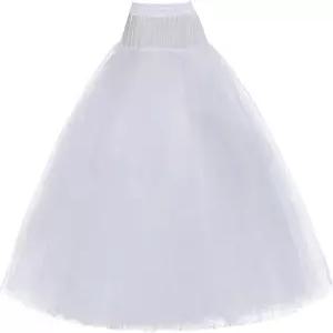 CHARMING BRIDAL 여성 슬립 페티코트 볼 드레스 브라이덜 언더스커트 A라인 크리놀린 속치마
