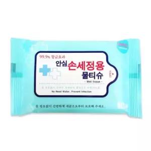 DOMOA 물티슈 개별포장 위생티슈 항균 휴대용 손소독 안심 손세정용 여행용 10매