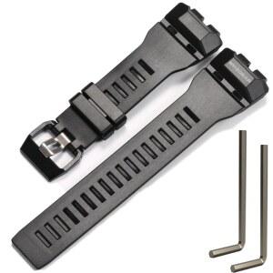 카시오 GBD-100 GBD-100SM 남성 수지 교체 시계줄 블랙 스포츠 방수 손목 밴드와 호환