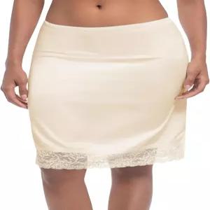 모스콜 여성용 하프 슬립 언더 스커트 레이스 드레스용 트림