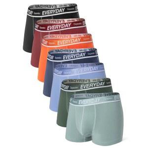 세파텍 코튼 듀얼 파우치 남성 속옷 편안하고 부드러운 통기성 데일리 복서 브 남성용 7팩