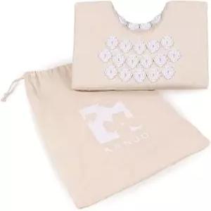 간조 지압 목 경추 견인 웨지 베개 - 고밀도 메모리 폼 코어 허리 및 스트레스